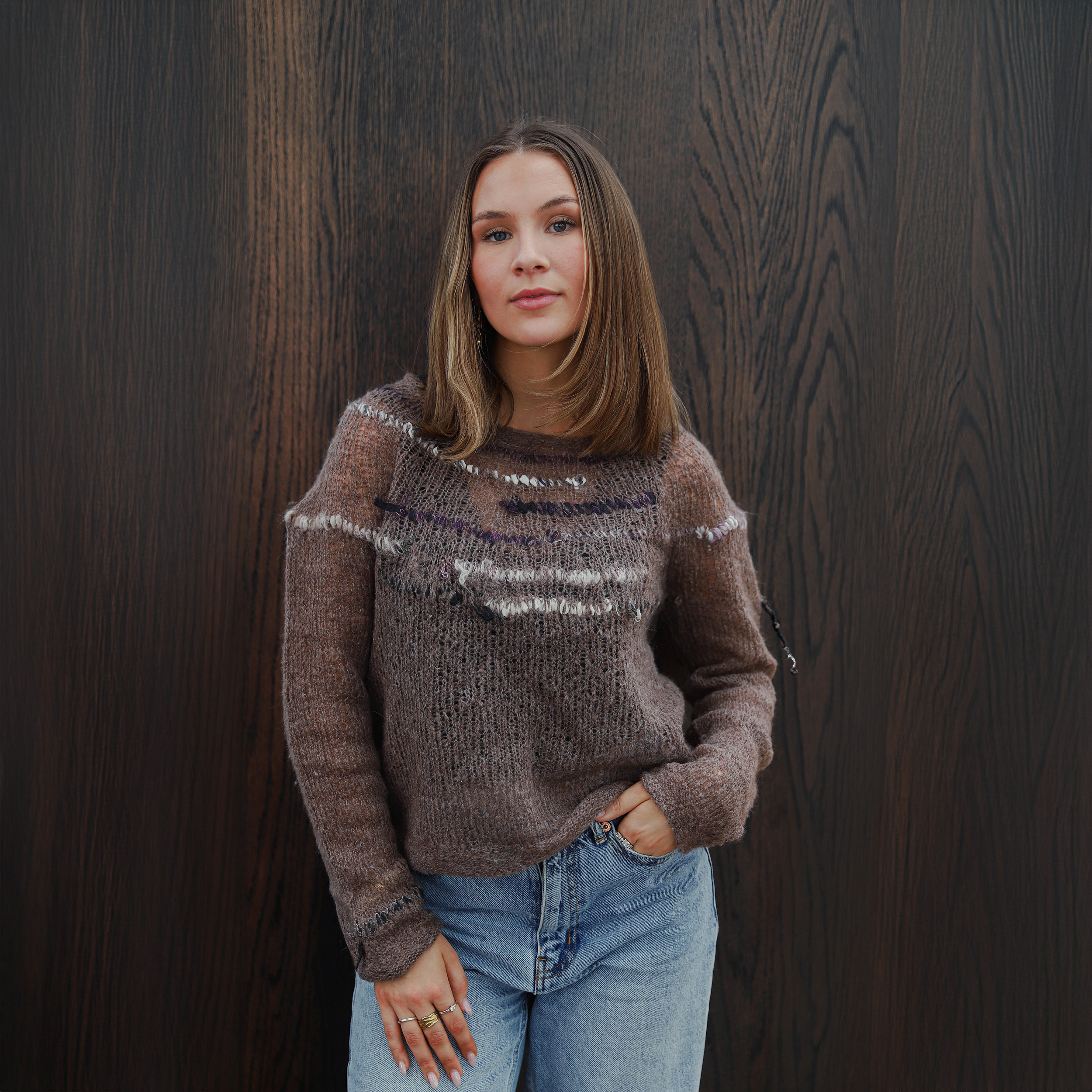Gára women's sweater knitting pattern