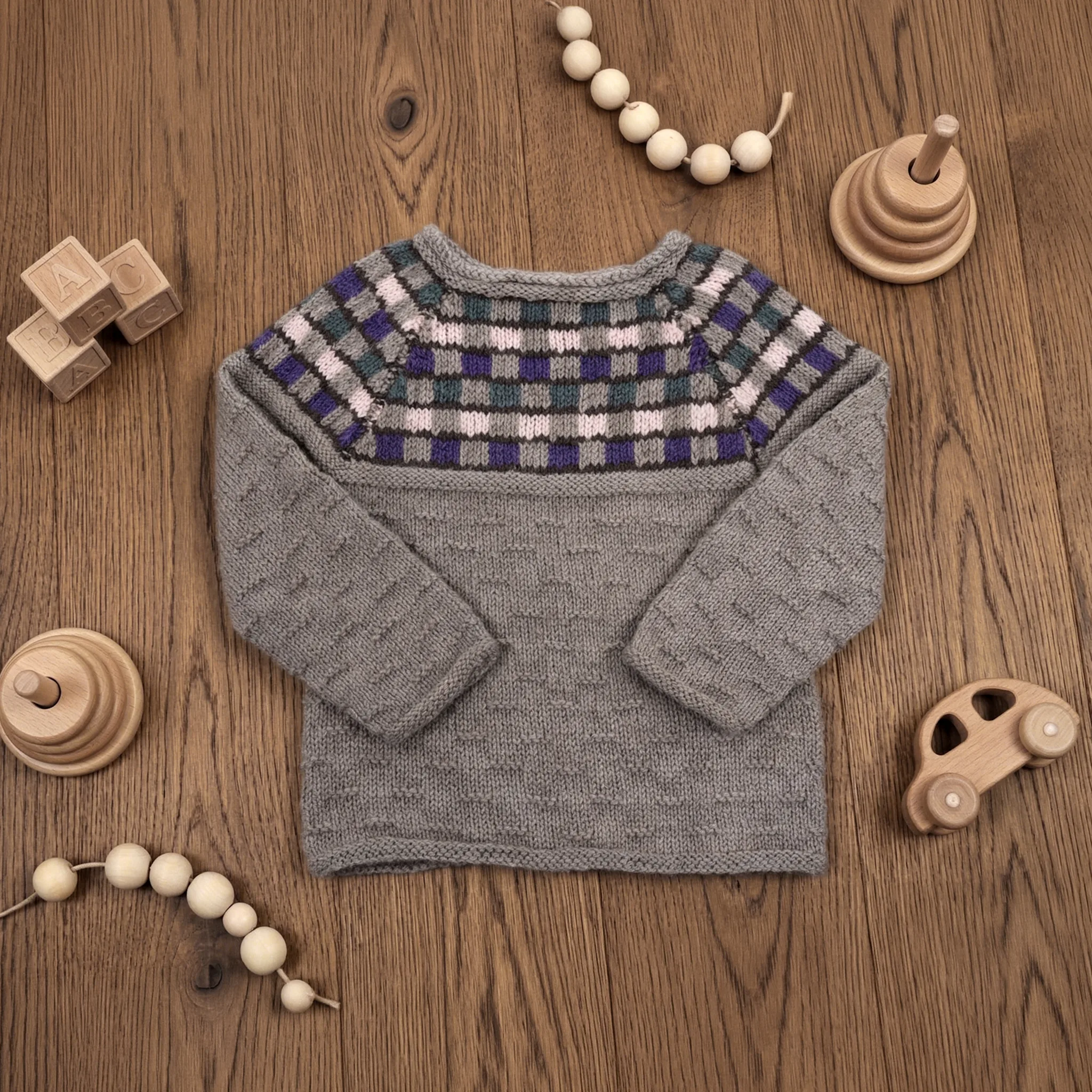 Leikskólapeysa kids' sweater knitting pattern