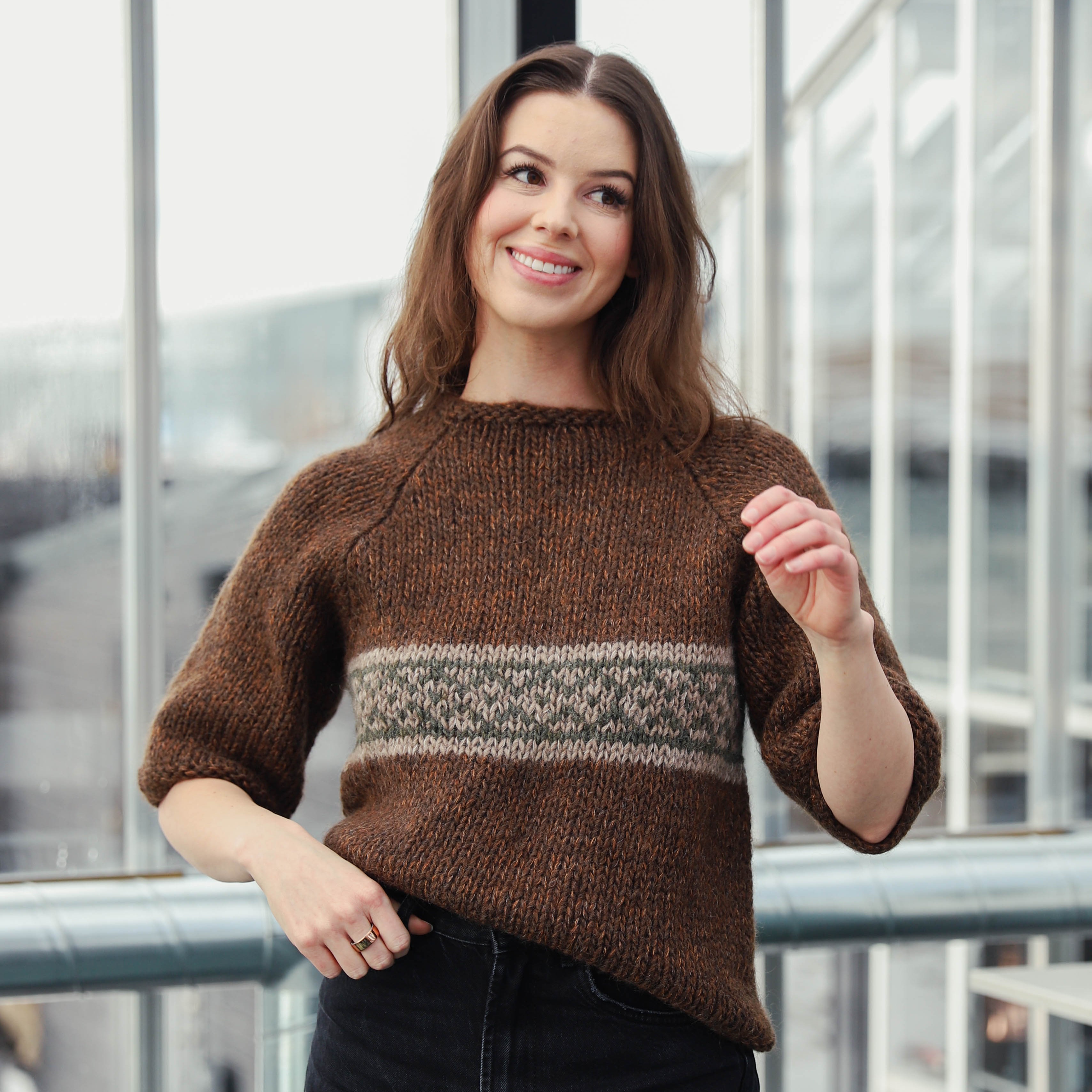 Skófir short sleeve knitting pattern