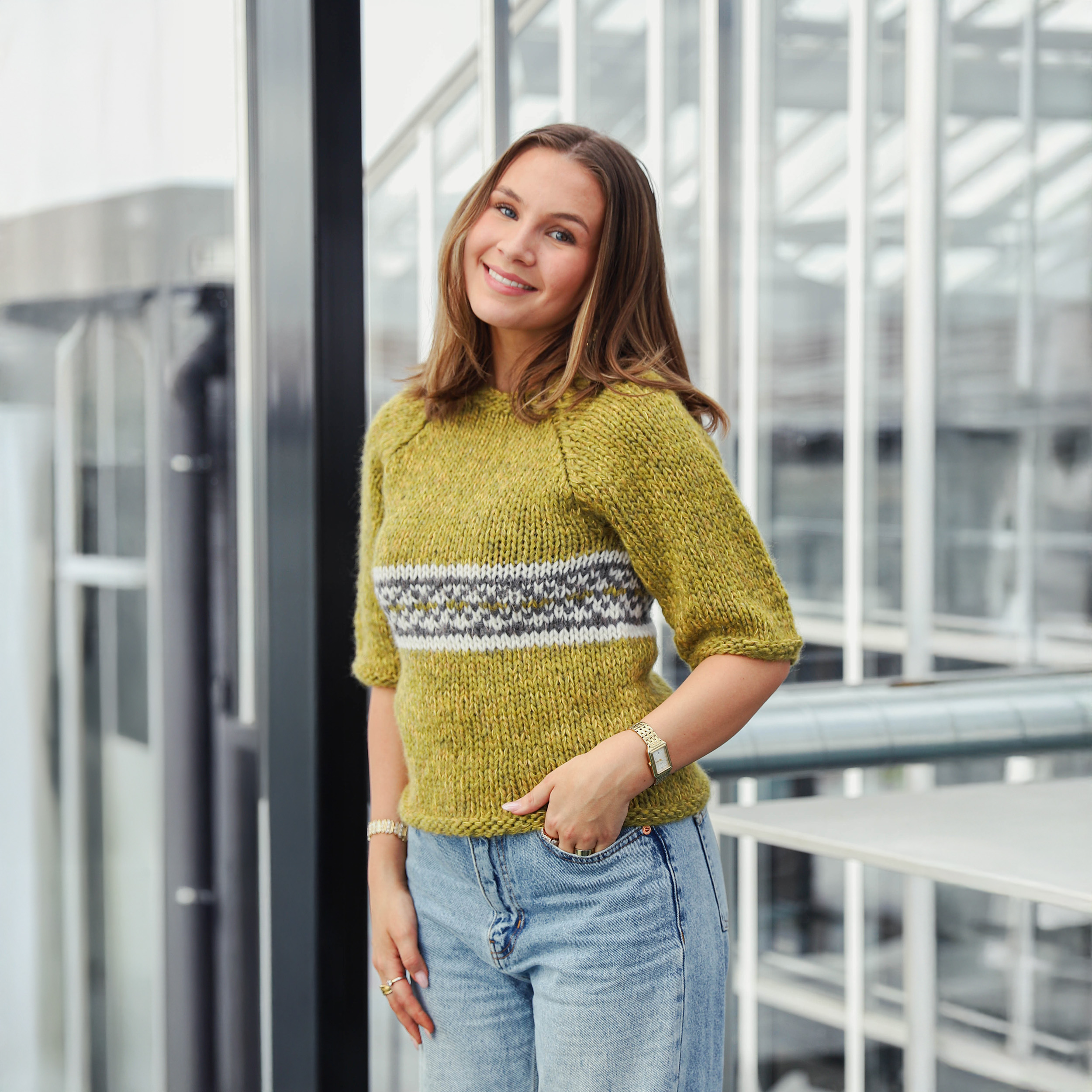 Skófir short sleeve knitting pattern